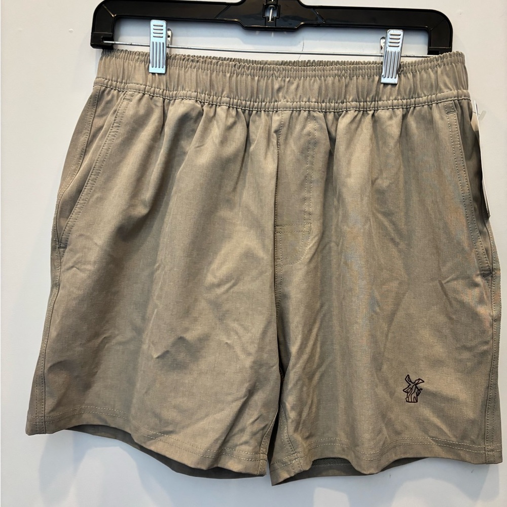 NWT Dutch Bros Boxercraft Tan Athletic Shorts